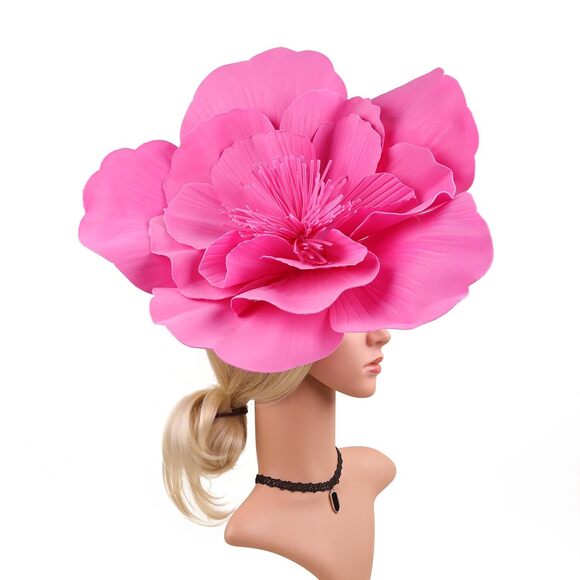 9591 Large Flower Fascinators For Girls Women Tea Party Cocktail Headwear main image 4
